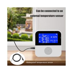 Hygrometer Indoor Thermometer Desktop Digital Thermometer with Temperature  & Humidity Monito Accurate Humidity Gauge 